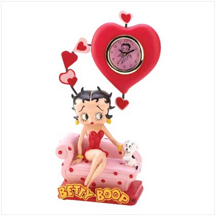 Betty Boop Heart Clock. Quality time with Miss Betty