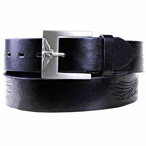 Brown or Black Leather Eagle Jean Belt