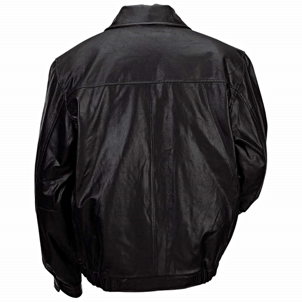 Leather Bomber Style Jacket
