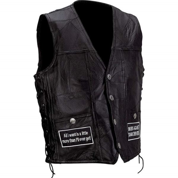 Mens Leather Vest