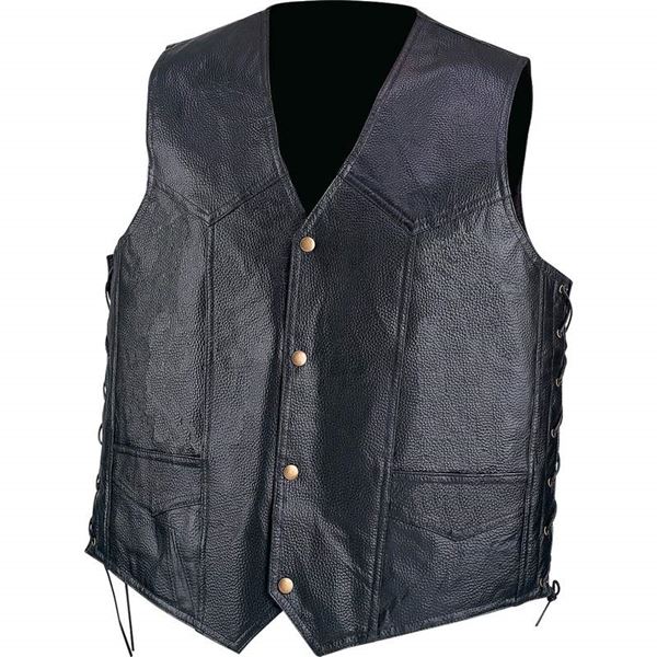 Hand sewn genuine leather vest