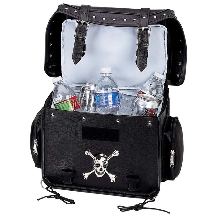 Motorcycle Trunk Cooler Bag Skull Medallion