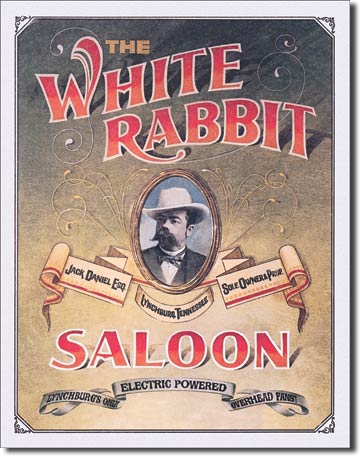 Tin Sign - Jack Daniels White Rabbit