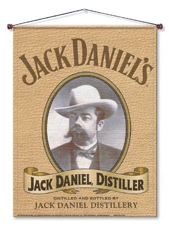 Jack Daniels Portrait Canvas Wall Hanging