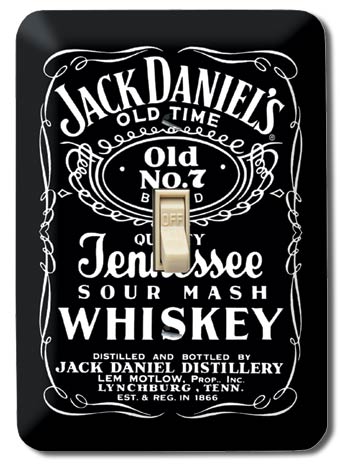 Jack Daniels Light Switch Plate