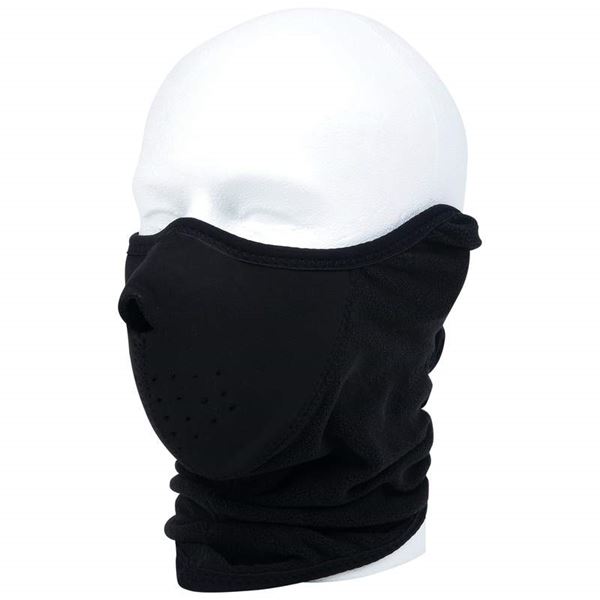 Neoprene and fleece face warmer