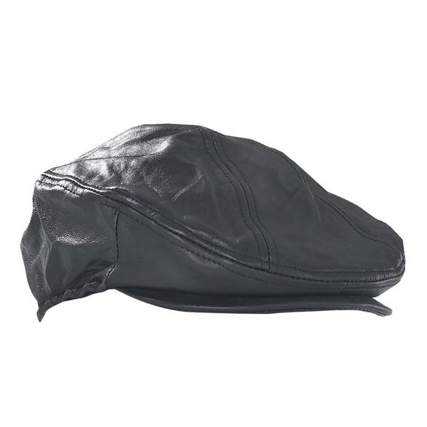 leather driving cap