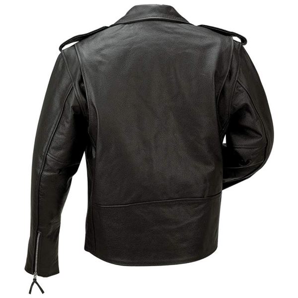 Buffalo Mens Leather Motorcycle Jacket