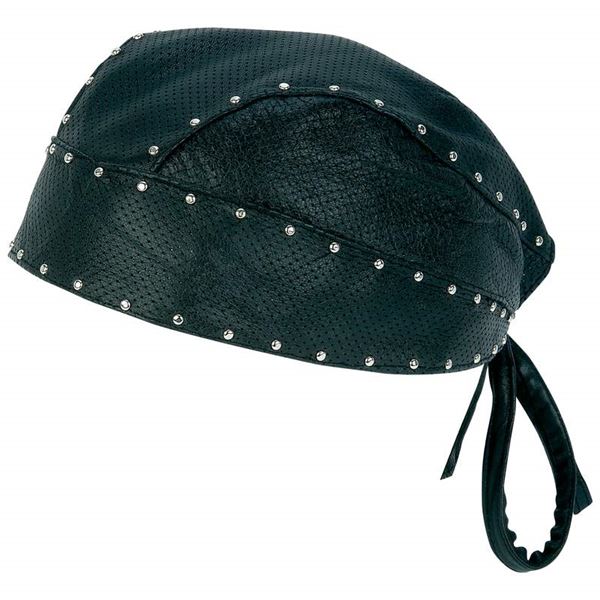 Leather perforated skull cap