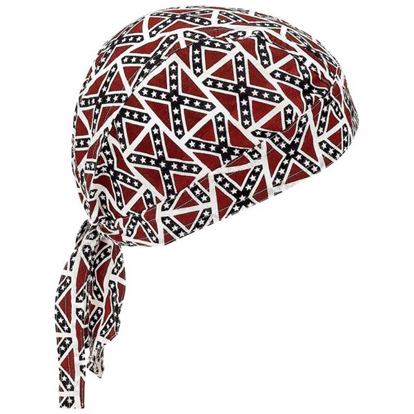 Rebel flag cotton skull caps