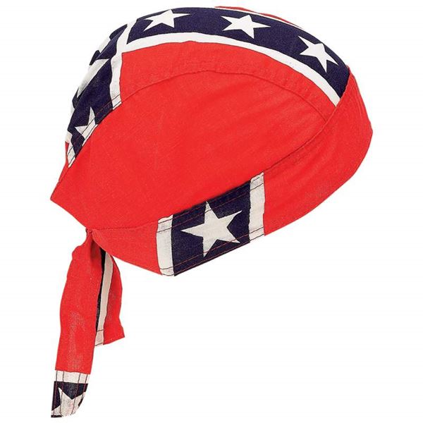 Star spangled blue striped red cotton skull caps