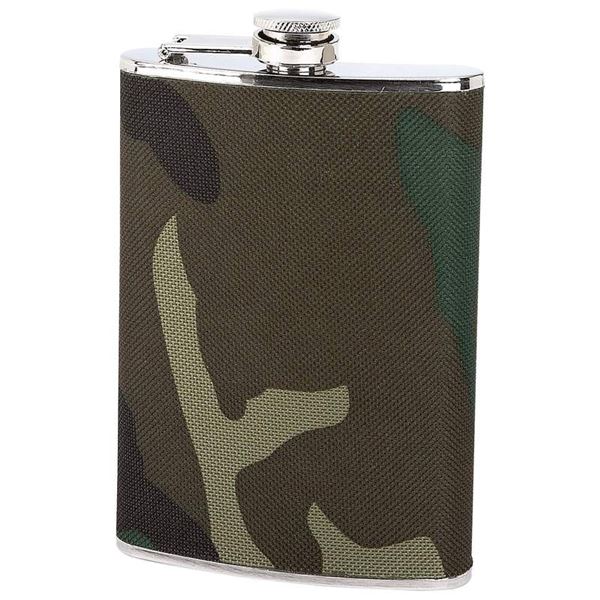 8oz Stainless Steel Flask with Camouflage Wrap
