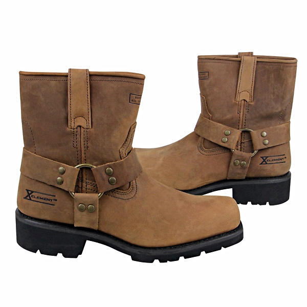 Brown Classic Harness Motorcycle Boots Brown Classic Harness Motorcycle Boots