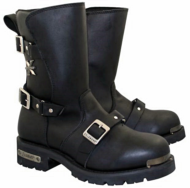 Men Black Biker Boots Men Black Biker Boots