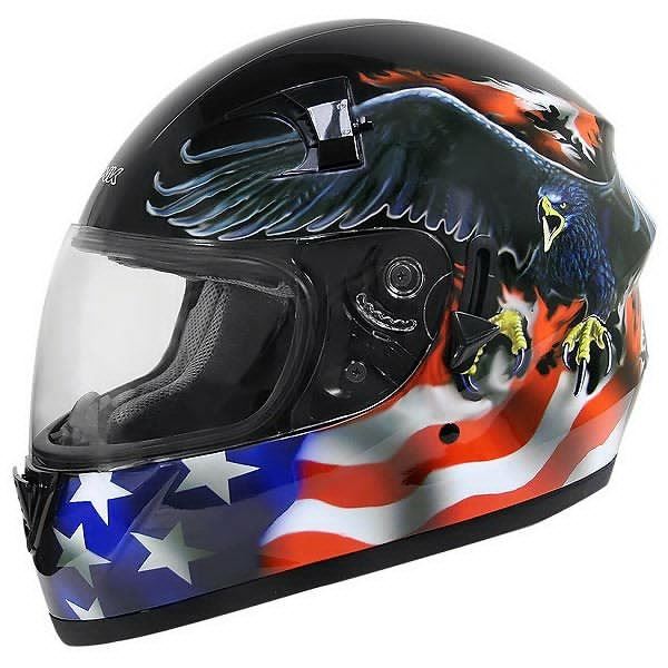Helmet with USA Flag and Eagle