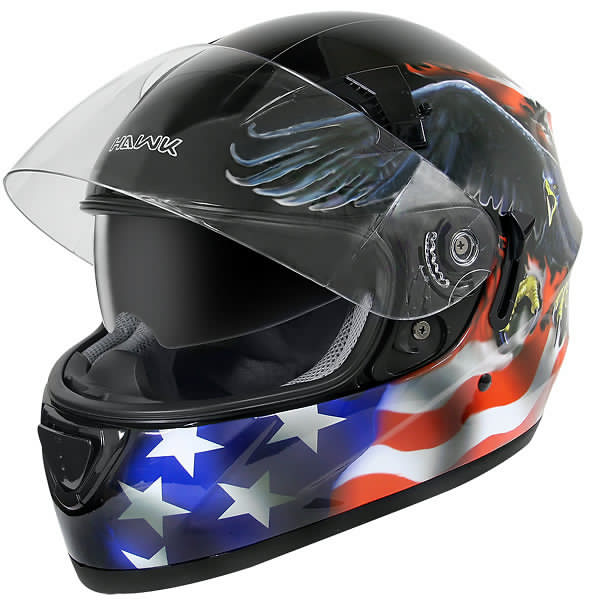 Hawk Helmets Flag and Eagle