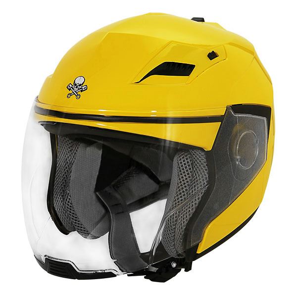 Yellow Motorcycle Helmet