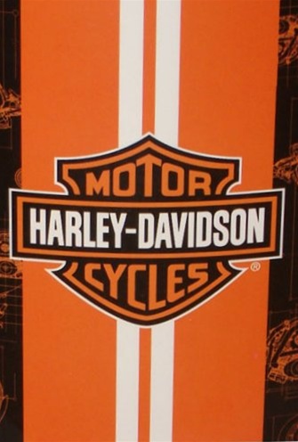 Racing Stripe Harley Davidson Fleece Blanket