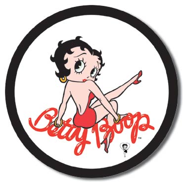 Betty Boop Round Tin Sign