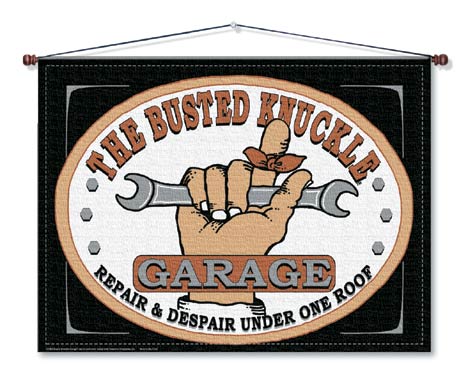 Busted Knuckle Canvas Wall Hanging