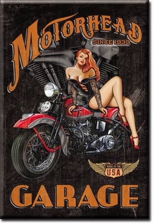 Legends - Motorhead Garage Ice Box Magnet