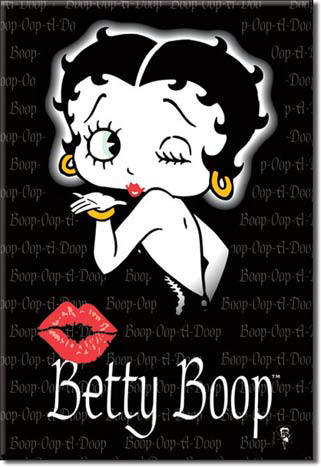 Home Accents Betty Boop Boop Kiss Ice Box Magnet