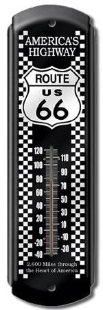 ROUTE 66 Garage or Home Thermometer